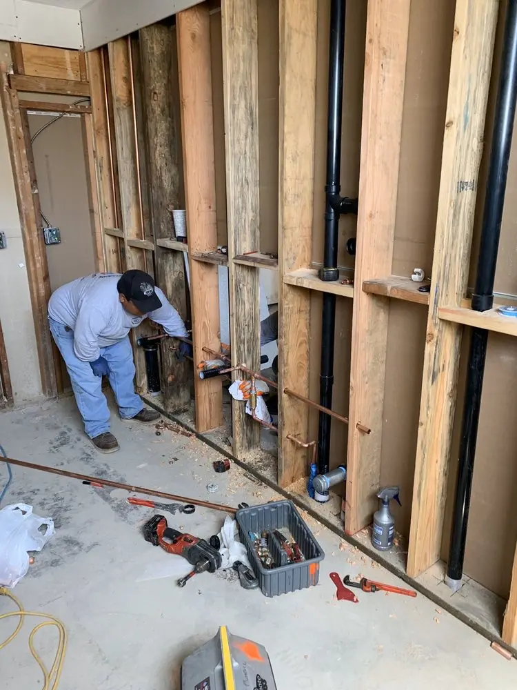 Commercial rough-in plumbing for Trenchless Sewer Repair in Larkspur